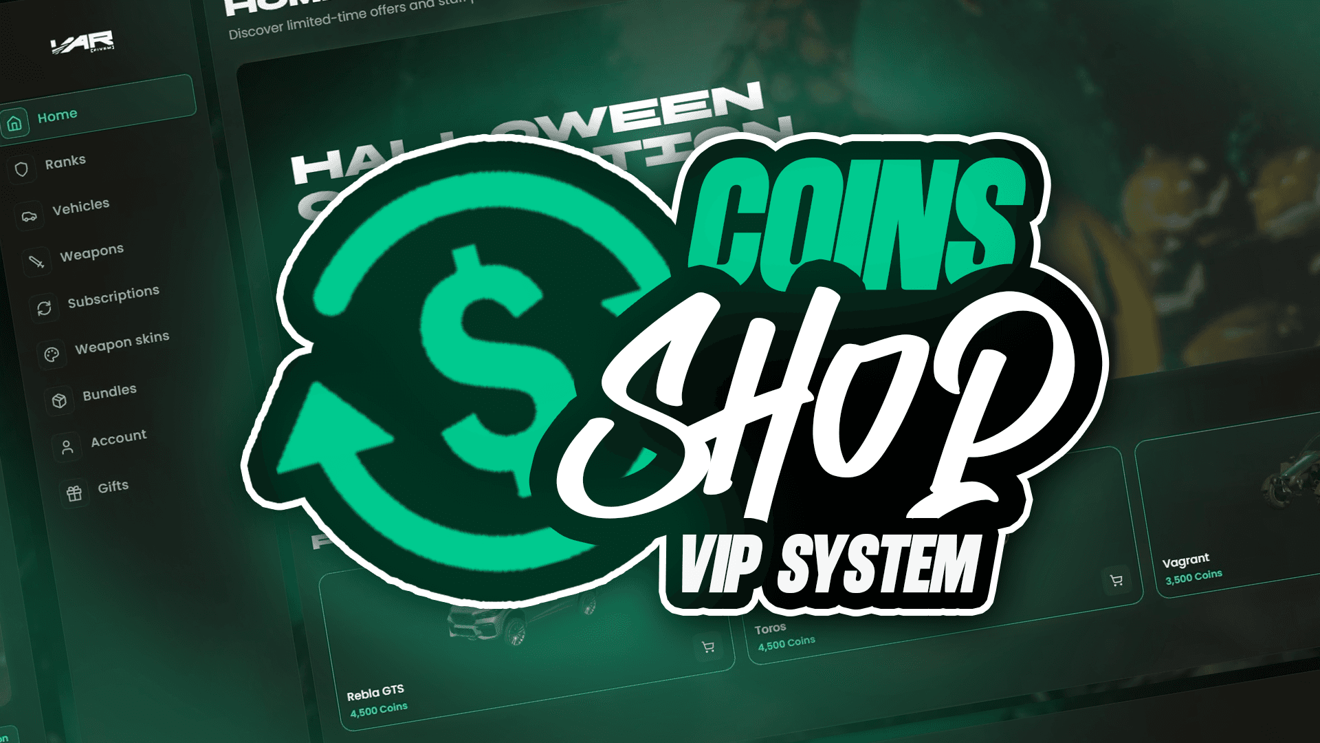 Coins Shop - Premium FiveM resource for ESX, QBCore & Standalone